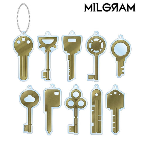 『MILGRAM -ミルグラム-』トレーディング 鍵モチーフ アクリルキーホルダー(単位/BOX)